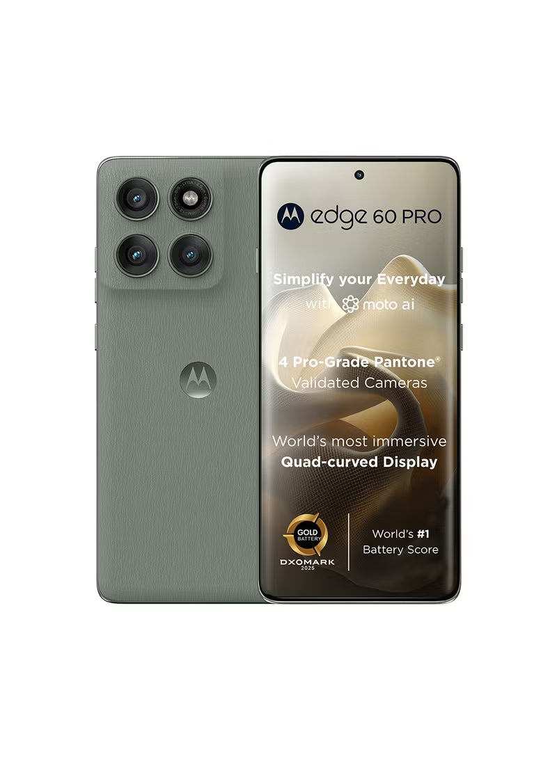 Motorola Edge 60 Pro 12GB RAM 512GB 5G PANTONE Shadow Green (Middle East Version)