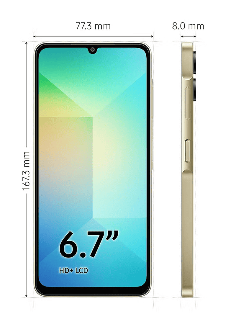 Samsung Galaxy A06 Gold 4GB RAM 64GB (Middle East Version)