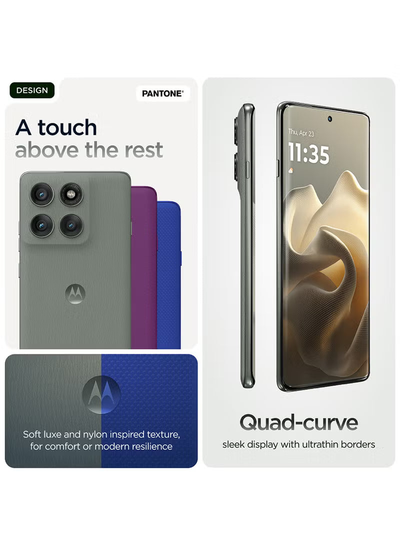 Motorola Edge 60 Pro 12GB RAM 512GB 5G PANTONE Shadow Green (Middle East Version)