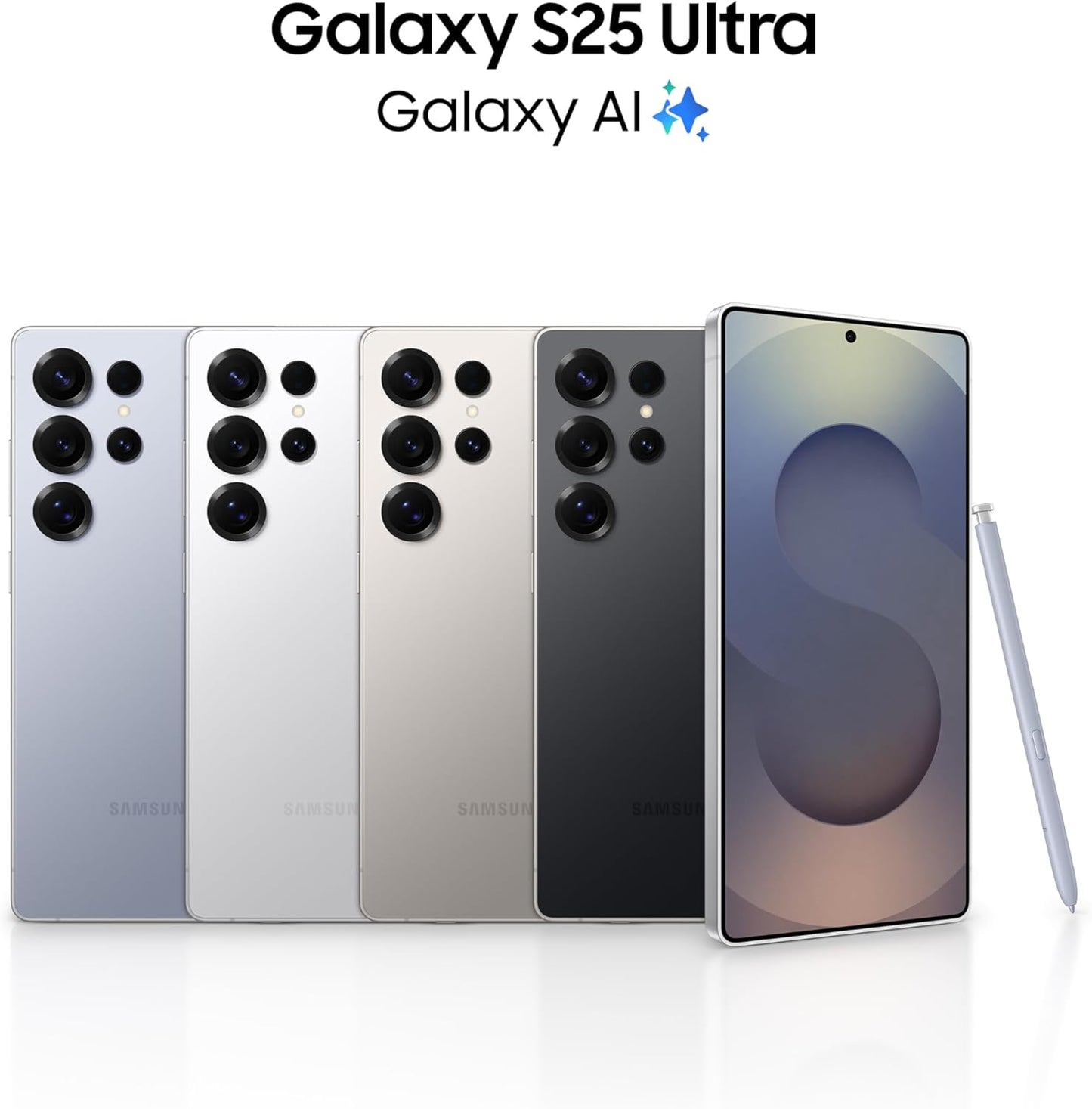 Samsung Galaxy S25 Ultra AI Phone - Titanium Silverblue (Middle East Version)