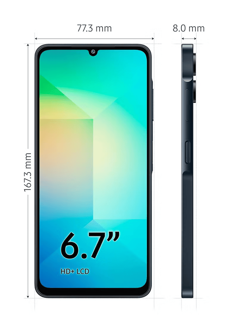 Samsung Galaxy A06 Black 4GB RAM 128GB (Middle East Version)