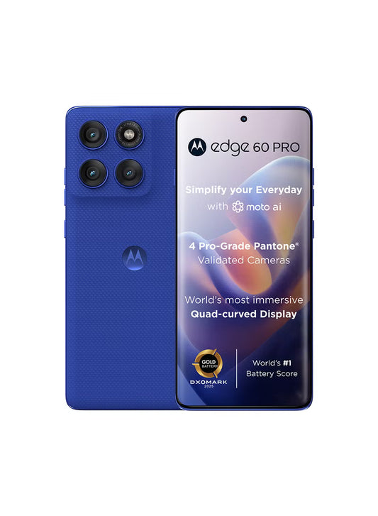 Motorola Edge 60 Pro 12GB RAM 512GB 5G PANTONE Dazzling Blue (Middle East Version) (Copy)