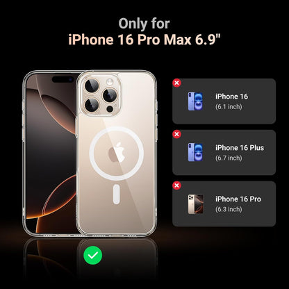 Apple iPhone 16 Pro Max Clear Case with MagSafe