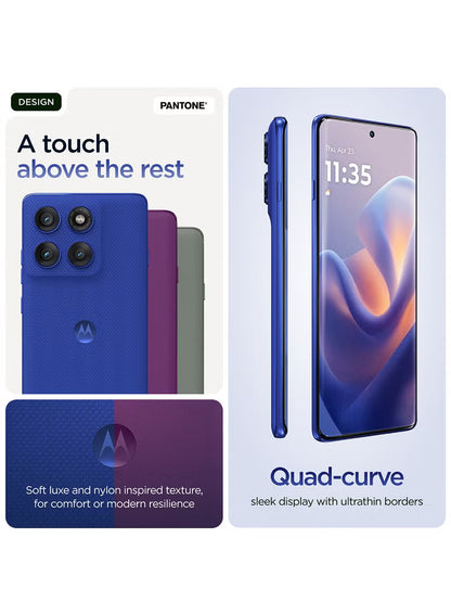 Motorola Edge 60 Pro 12GB RAM 512GB 5G PANTONE Dazzling Blue (Middle East Version) (Copy)