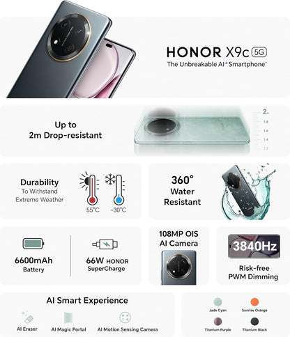Honor X9C 12GB RAM 256GB 5G Titanium Purple (Middle East Version)