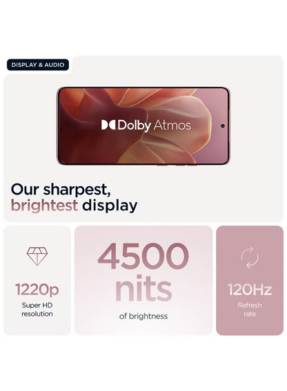 Motorola Edge 60 Fusion 12GB RAM 256GB 5G Pantone Zephyr(pink) (Middle East Version)