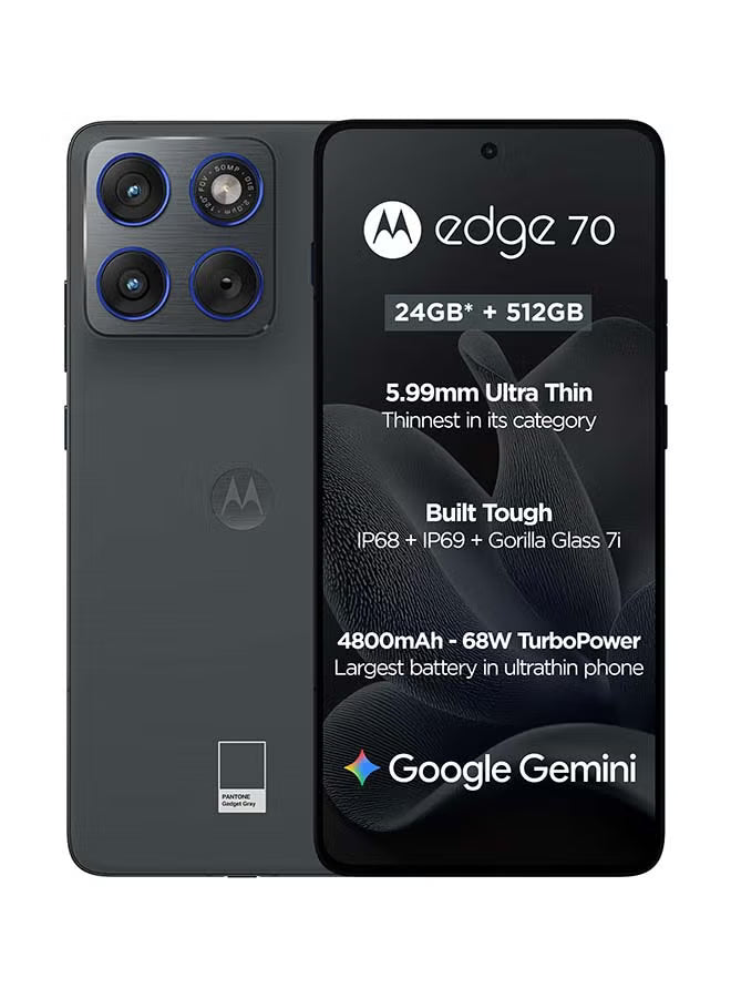 Motorola Edge 70 12GB RAM 512GB 5G Gadget Grey