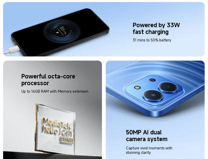 Redmi 15C 8GB RAM 256GB 4G Moonlight Blue