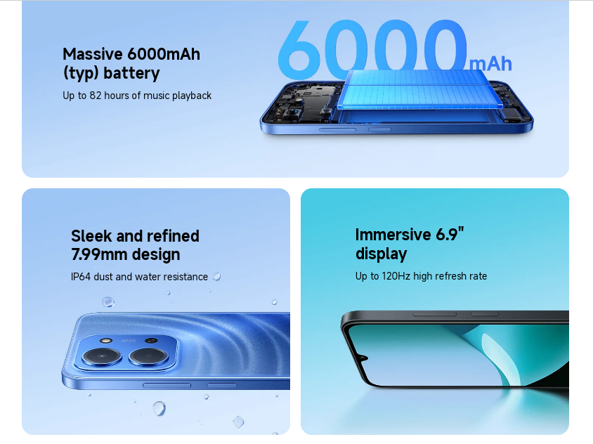 Redmi 15C 8GB RAM 256GB 4G Moonlight Blue