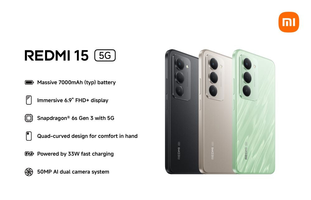 Redmi 15 8GB RAM 256GB 5G Midnight Black