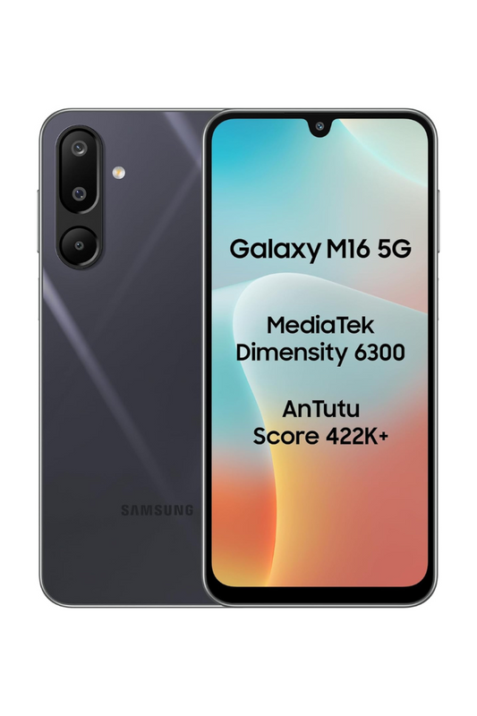 Samsung Galaxy M16 Thunder Black 6GB RAM 128GB 5G (Indian Version)