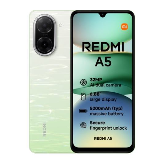 Redmi A5 4GB RAM 128GB Lake Green