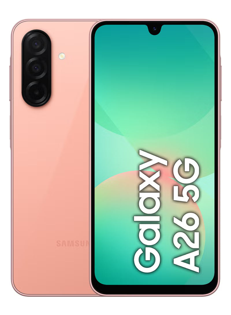 Samsung Galaxy A26 6GB RAM 128GB 5G Peach Pink (Middle East Version)