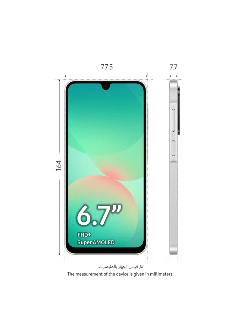Samsung Galaxy A26 8GB RAM 256GB 5G White (Middle East Version)